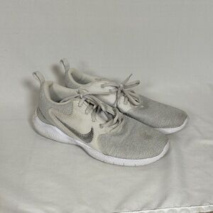Nike Light Gray and White Sneakers